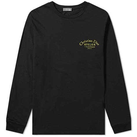 christian dior embroidered t shirt|Christian Dior long sleeve shirt.